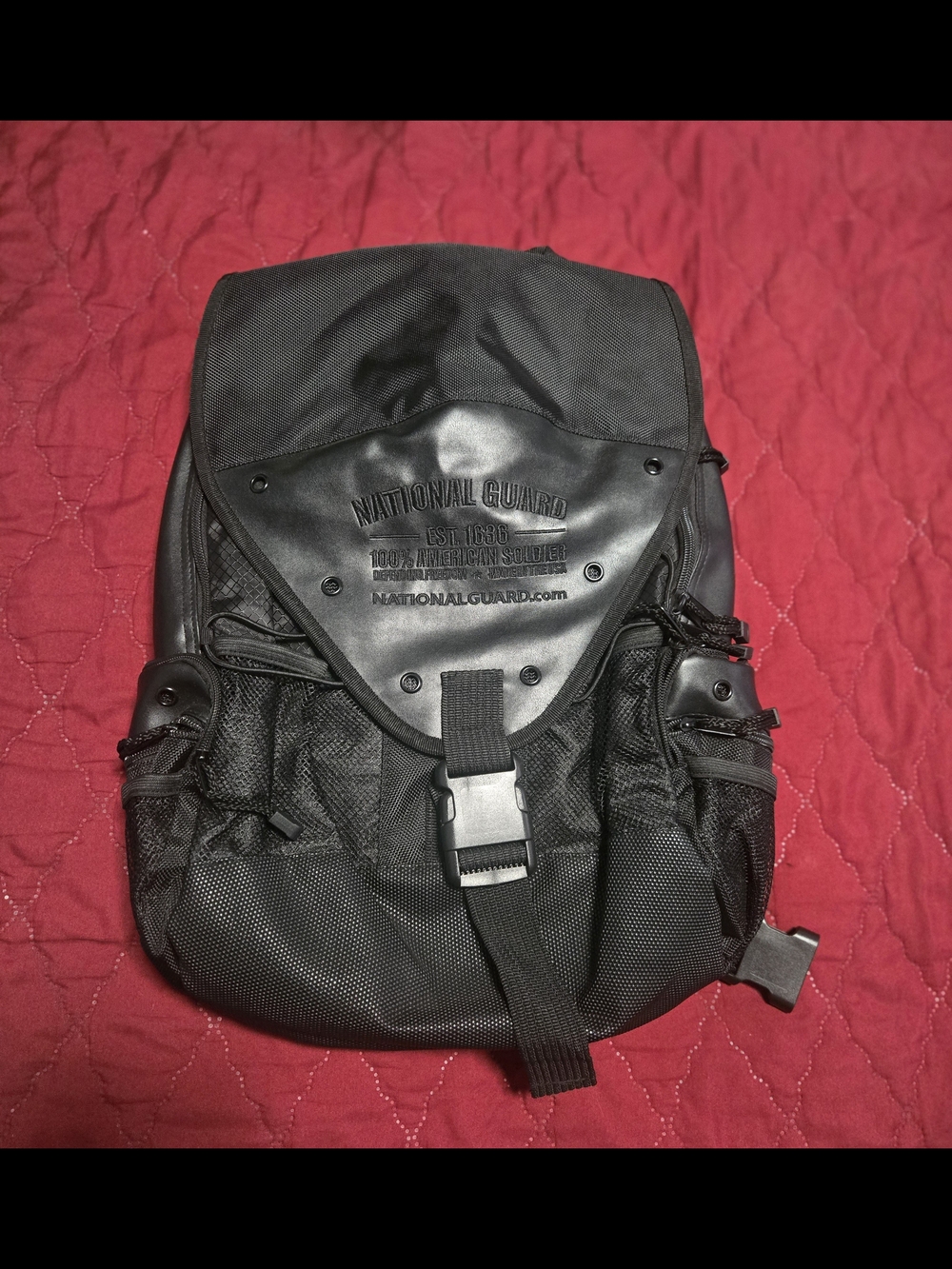 Black Tactical Backpack for Men